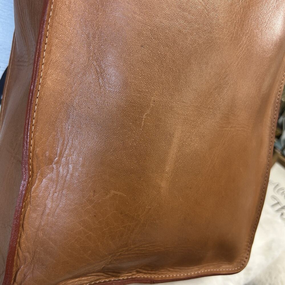 Balibetov Genuine Argentine Brown Leather Handcrafted Strap Crossbody Matera Bag - Picture 13 of 15